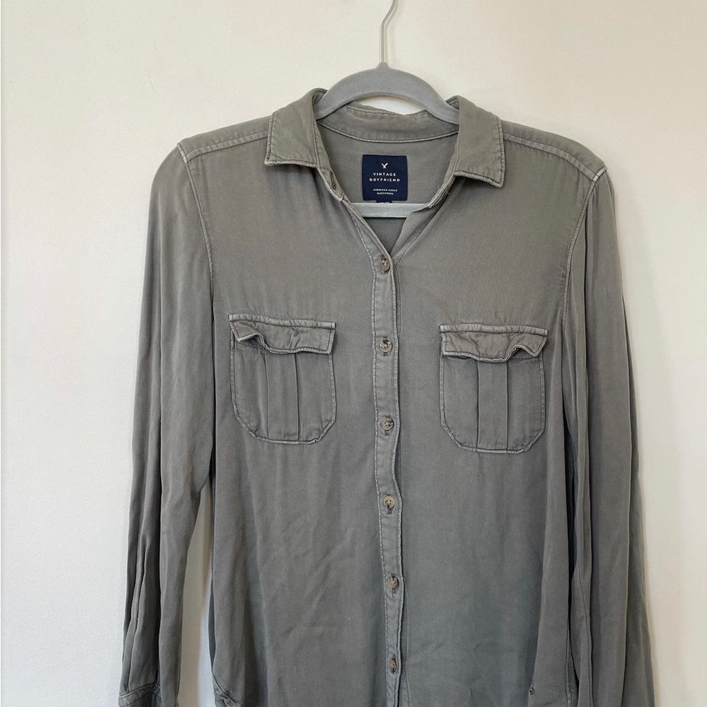 American eagle green button down - Picture 4 of 5